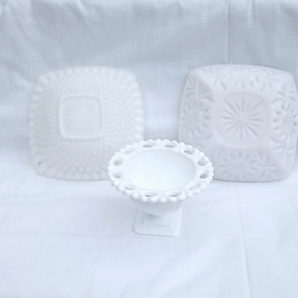 White milk glass, Indiana glass, haze atlas